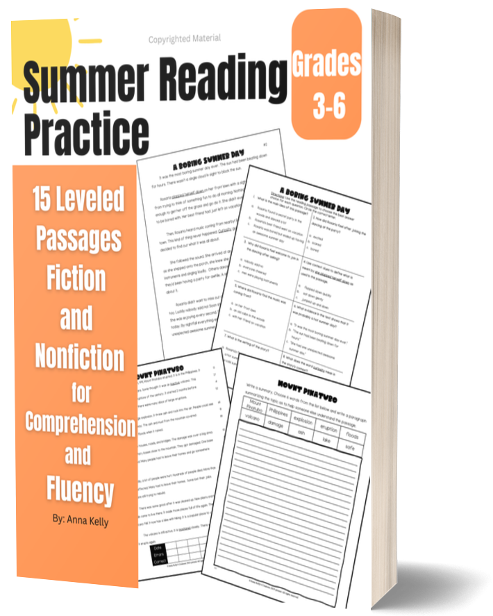 Grades 3-6 Leveled Reading Comprehension Workbook